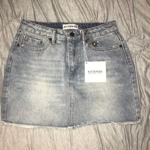 NEW kittenish jean skirt size medium